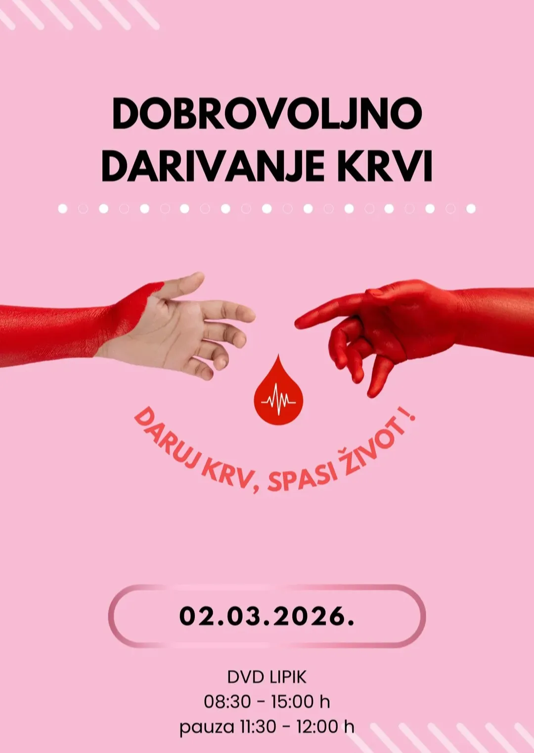 Fotografija uz članak „Prva ovogodišnja akcija dobrovoljnog darivanja krvi“