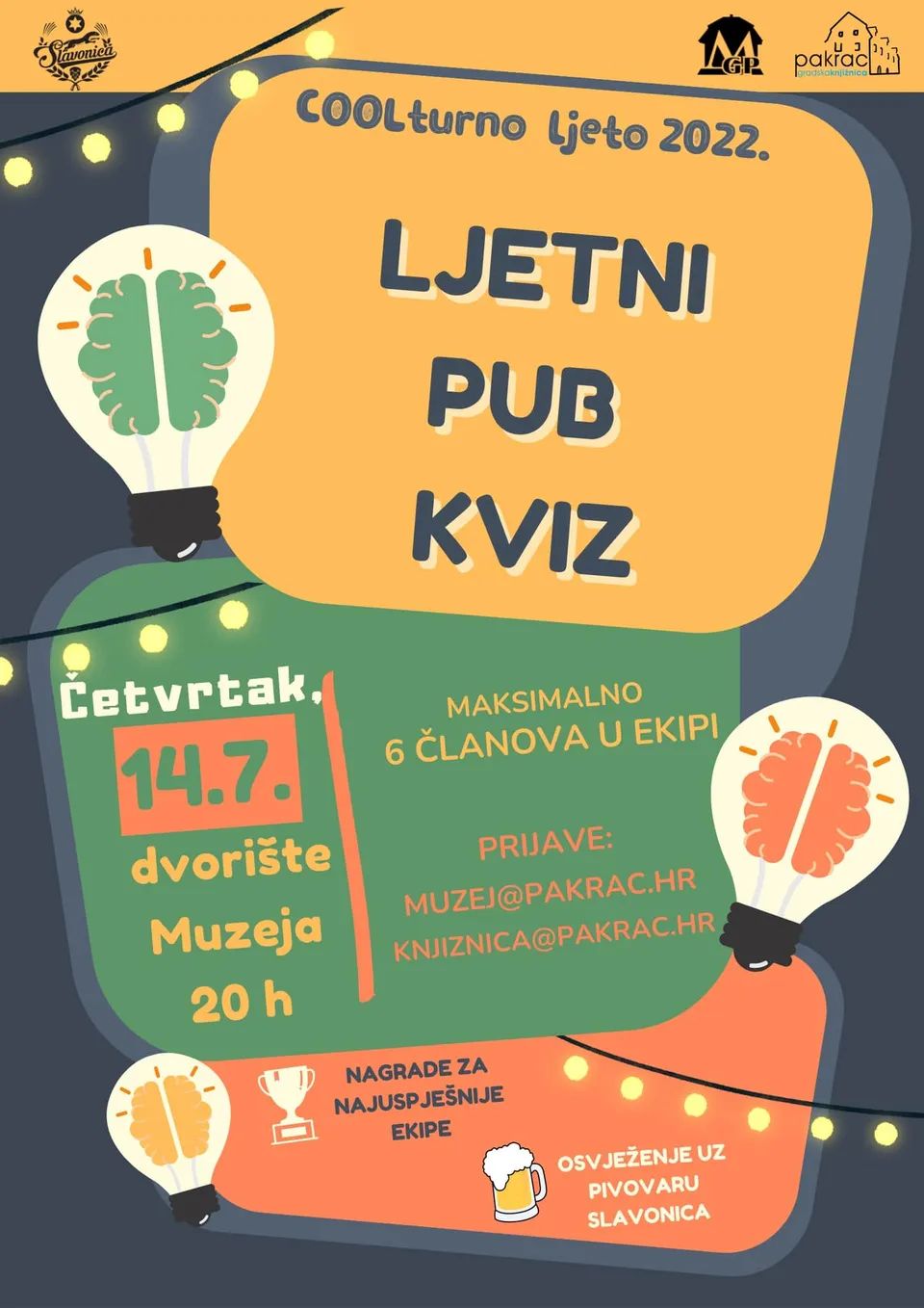 Fotografija uz članak „NASTAVLJA SE PROGRAM COOLTURNOG LJETA Tjedan u znaku radionica, pub kviza i kulturnog piknika“