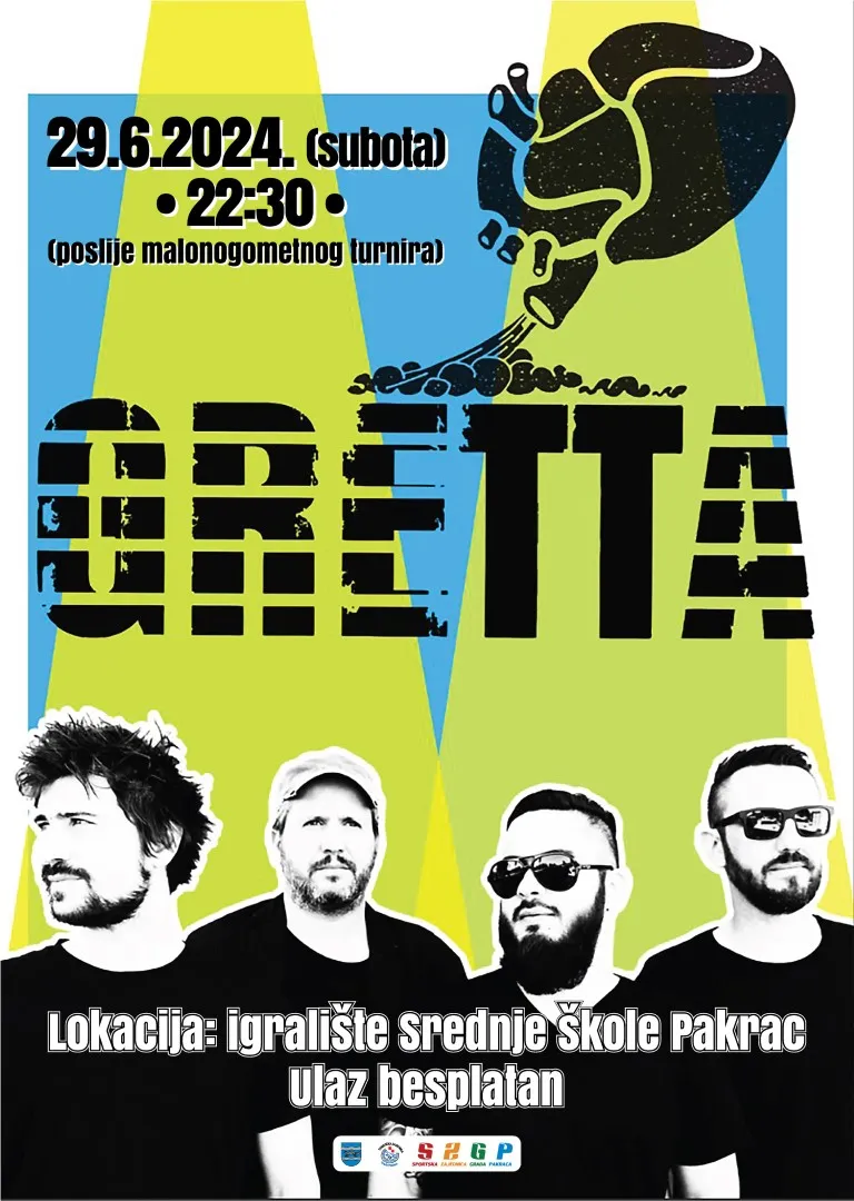 Gretta najava koncerta