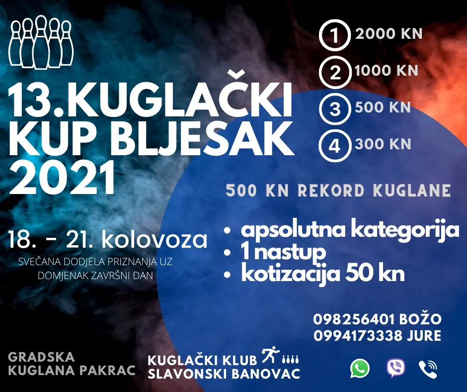 Fotografija uz članak „KUGLAČKI KUP "BLJESAK" Prijave u tijeku“