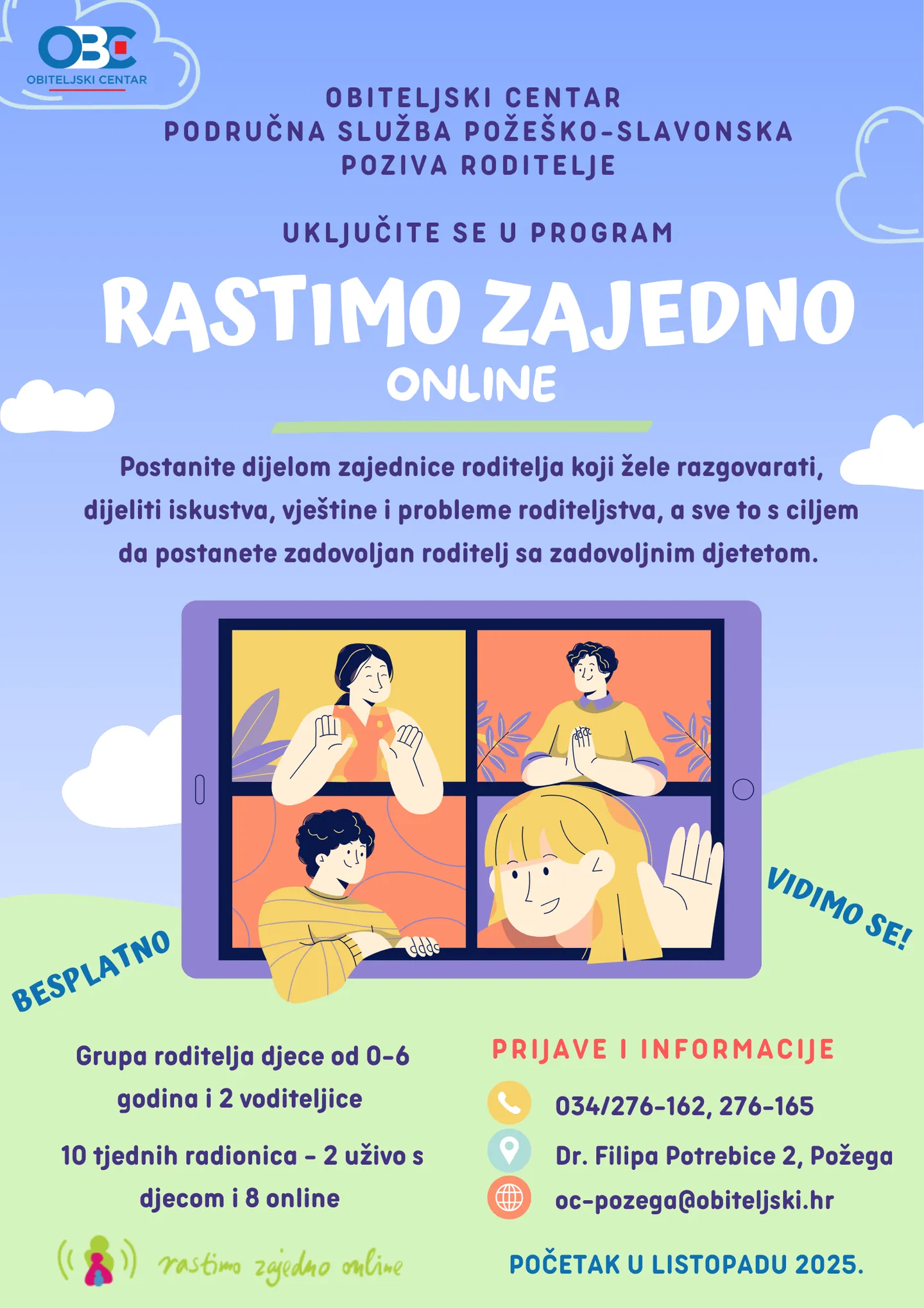 RASTIMO ZAJEDNO ONLINE 2025