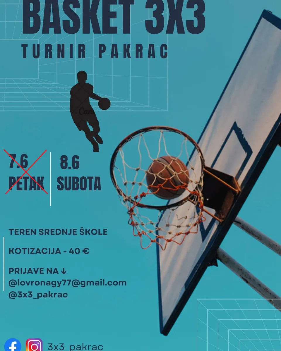 3x3 kosarka lipanj 2024