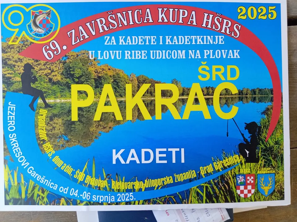 Fotografija uz članak „NAJVEĆI USPJEH UNAZAD 30-AK GODINA Mladi ribiči ŠRD-a Pakrac 6. na završnici kupa Hrvatske“