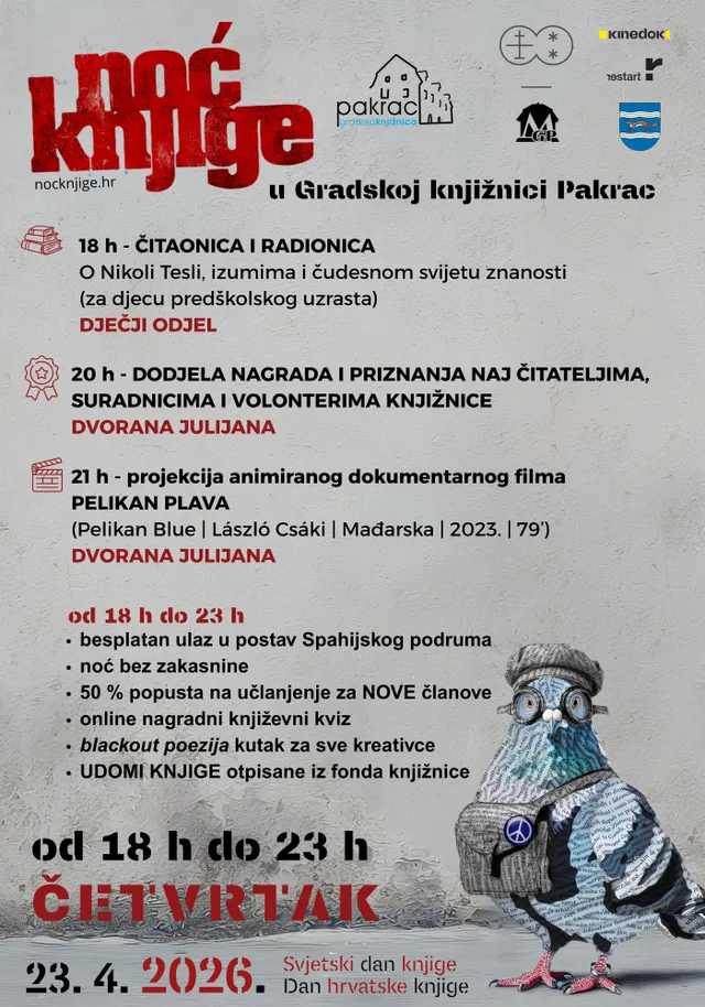 Noc knjige 2026. 70 x 100 cm