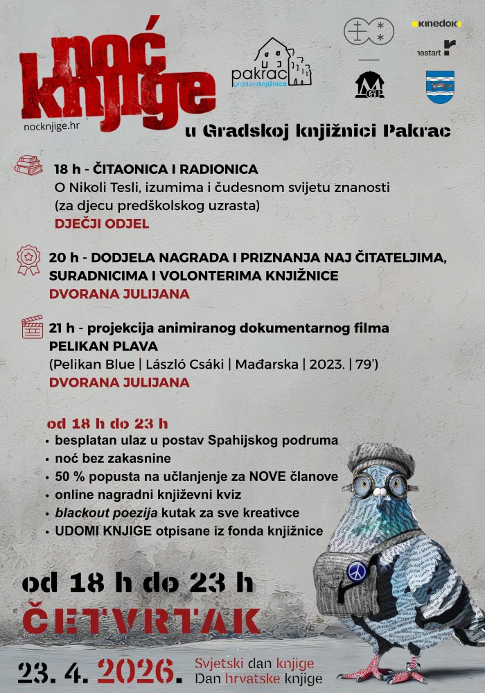 Noc knjige 2026. 70 x 100 cm