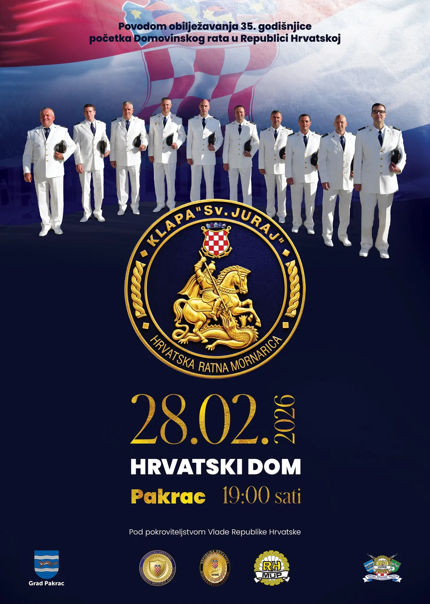 Pakrac koncert klapa Sv. Juraj