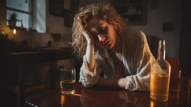 portrait person suffering from hangover