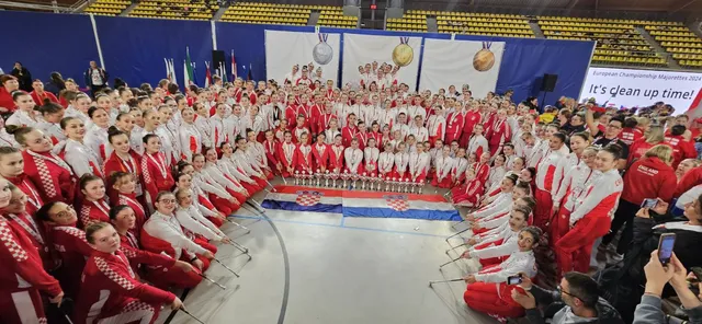 Hrvatska mazoret reprezentacija Eindhoven 2024 naslovna
