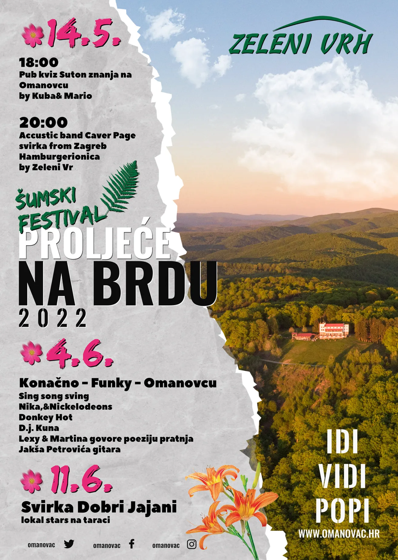 Pakrac Proljeće na brdu plakat