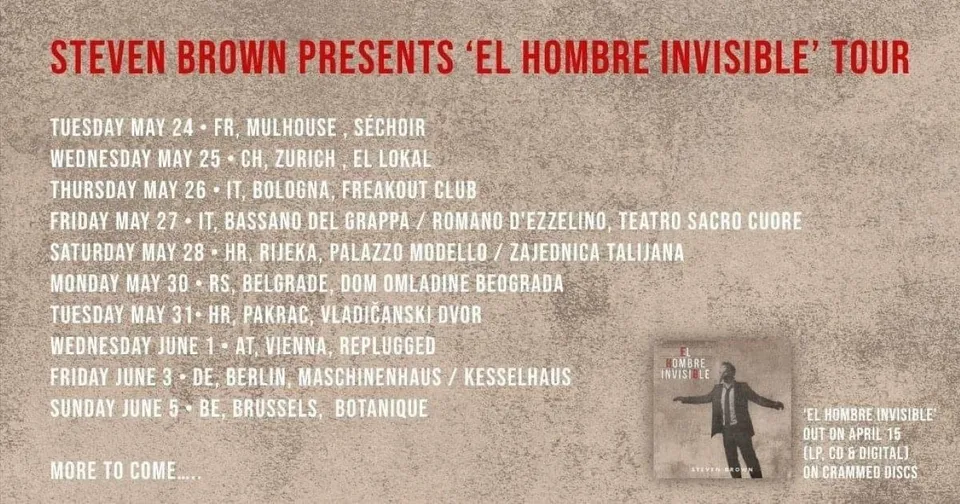Stewen Brown turneja