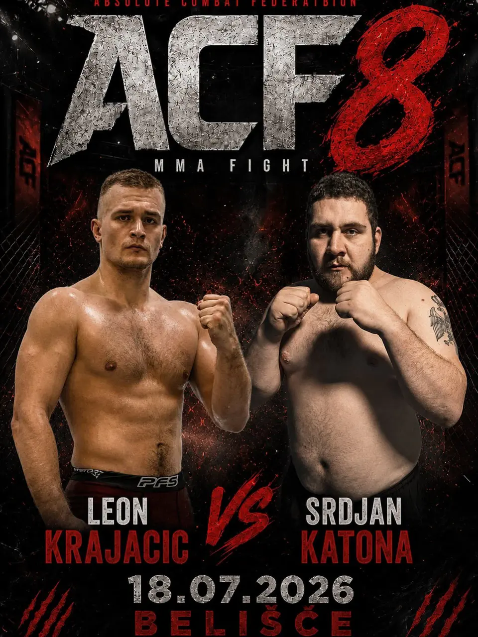 Fotografija uz članak „BFN 10 PAKRAC U novom MMA spektaklu Antonio Majksner pojačava Pakračane“