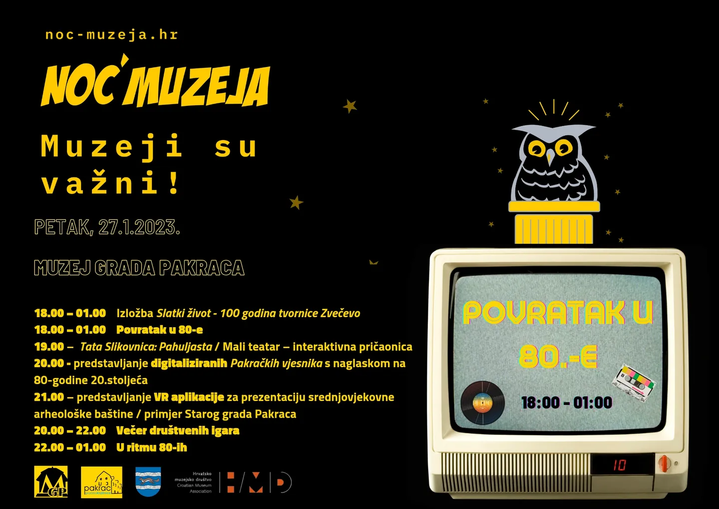 Noć muzeja 2023. plakat
