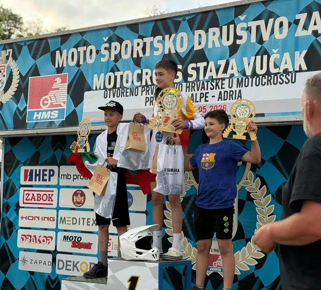 Fotografija uz članak „MOTOCROSS Apsolutna pobjeda Stefana Lenčea u klasi MX85 u Zaboku“