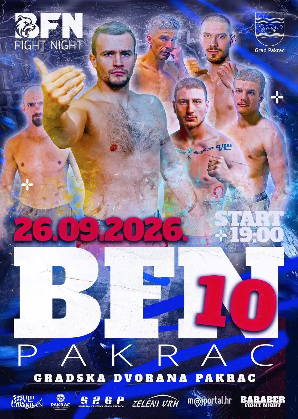 Fotografija uz članak „BFN 10 PAKRAC U novom MMA spektaklu Antonio Majksner pojačava Pakračane“