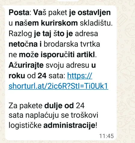 Primjer prijevare