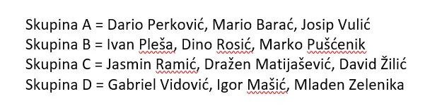 Tenis singl raspored
