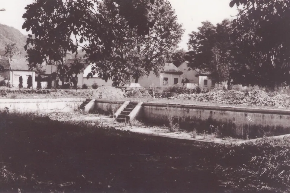 Ostaci bazena kod Spancicevog mlina Pakrac 1965