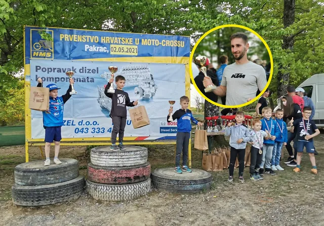 Fotografija uz članak „MOTOCROSS UTRKA "BLJESAK" Kelavi pobjeda, Lenčeu postolje!“
