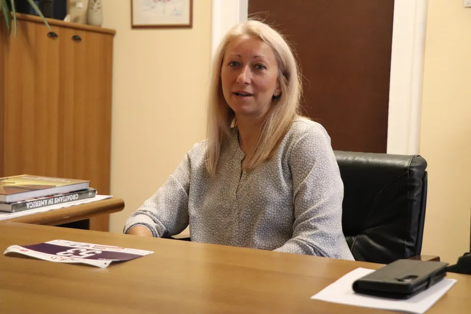 Fotografija uz članak „Brončana s Europskog prvenstva Biljana Vidrić na prijemu kod gradonačelnika Novinca“