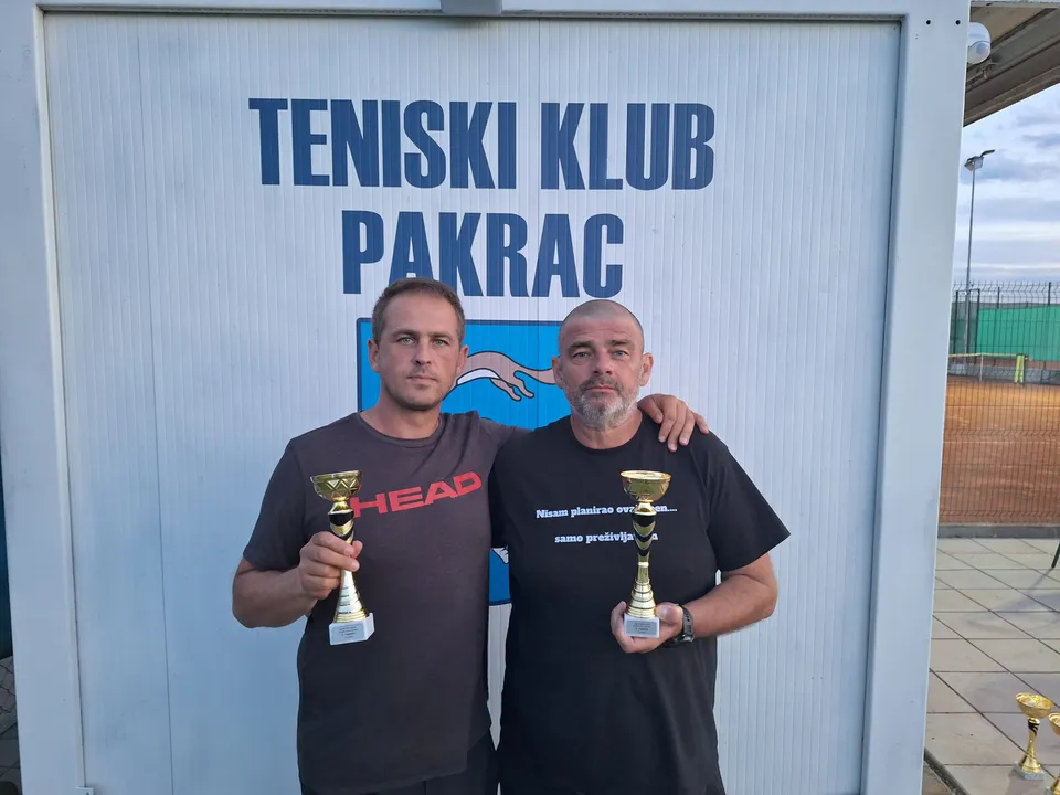 Fotografija uz članak „TENISKI KLUB PAKRAC Ramić i Ajman pobjednici turnira parova“