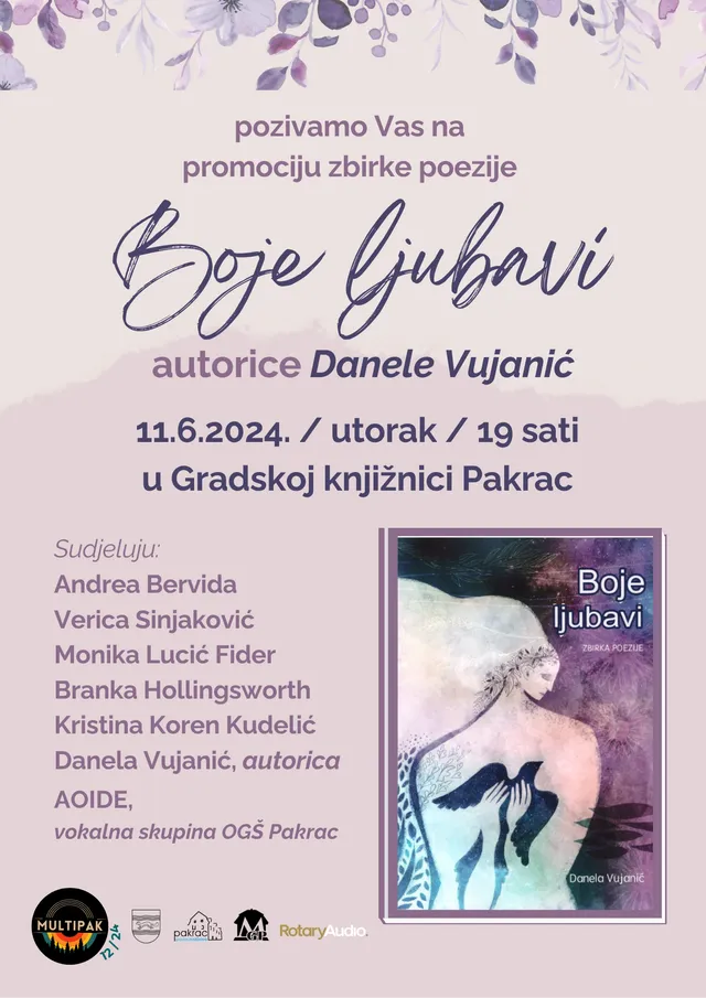 Plakat Boje ljubavi Danela Vujanic