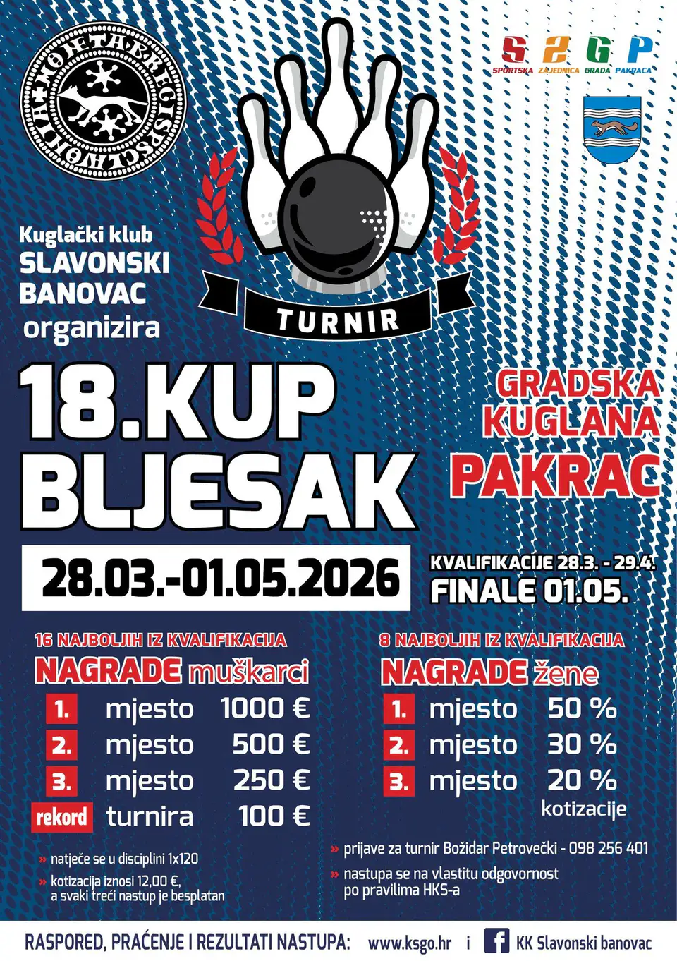 Fotografija uz članak „SPORTSKI VIKEND Subota rezervirana za Hajduk, kuglački Kup Bljesak i odbojkašice“
