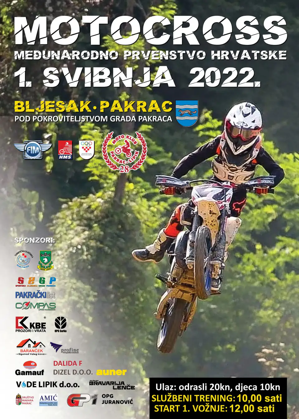 Pakrac motocross Bljesak plakat