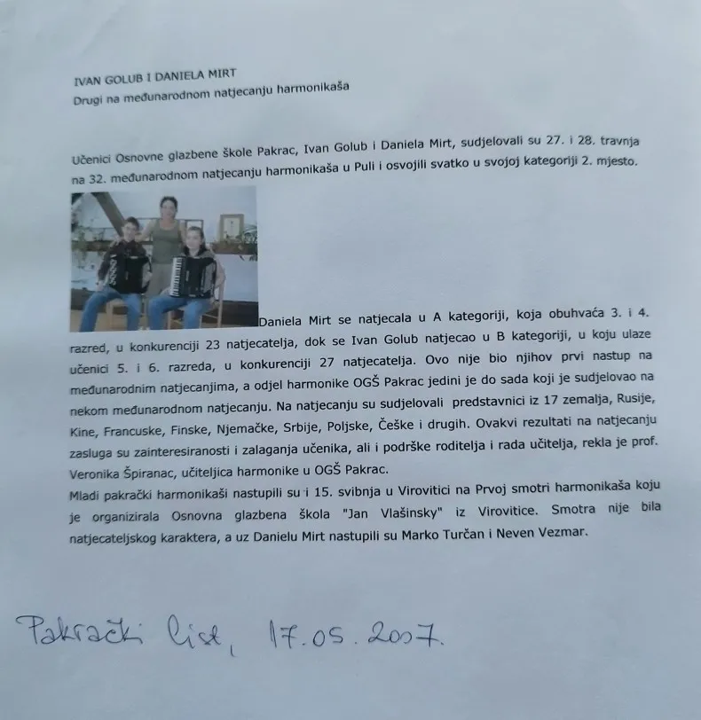 2007. harmonikaši na natjecanjima