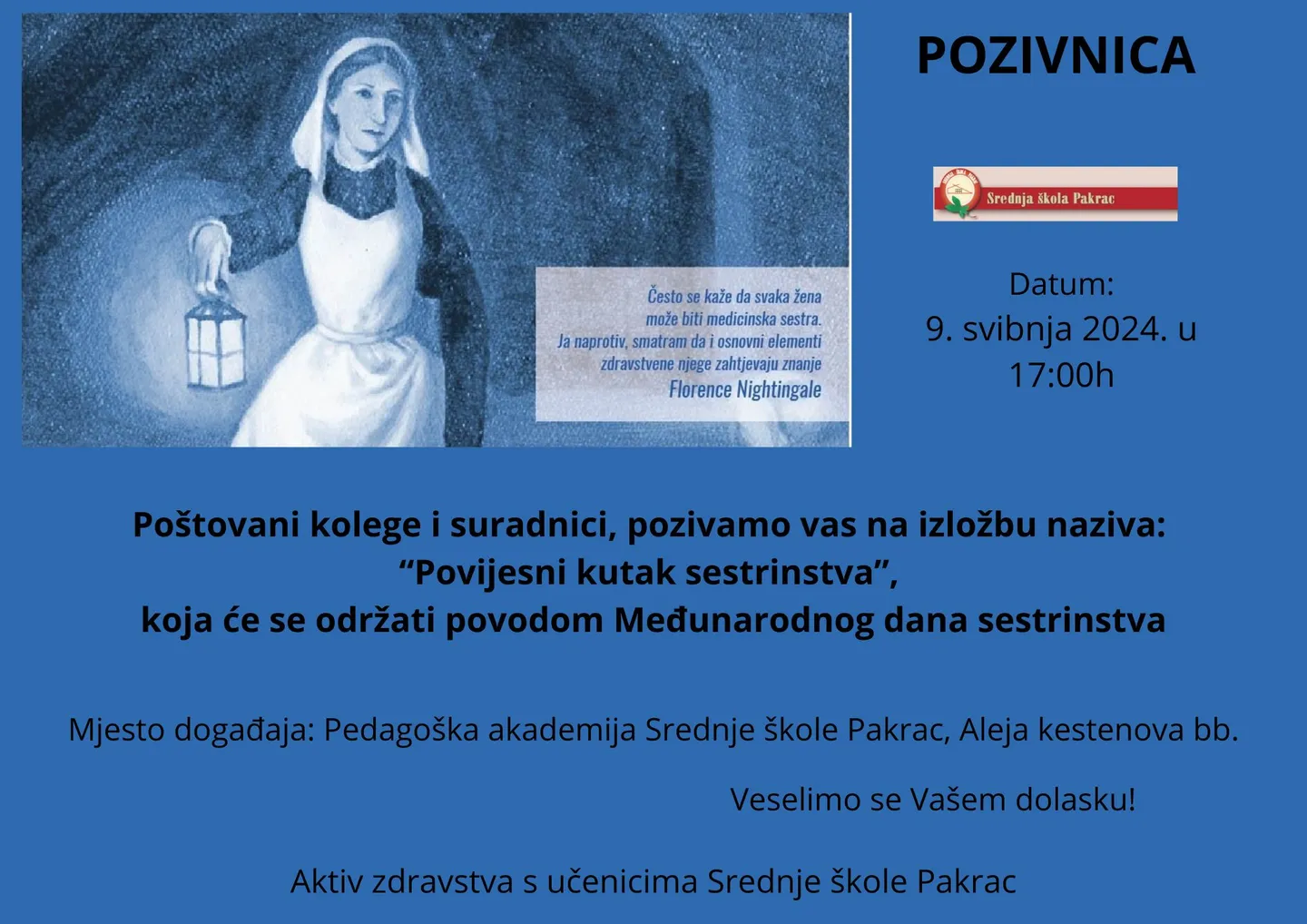 pozivnica sestrinstvo
