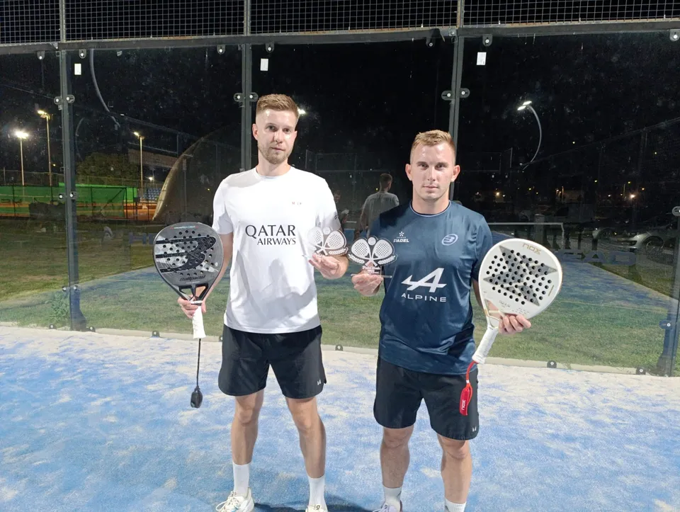 Fotografija uz članak „ZAVRŠEN PADEL TURNIR Slavili V. Jirasek i Z. Krucki“