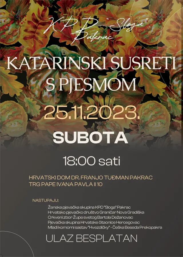 Katarinski susreti s pjesmom
