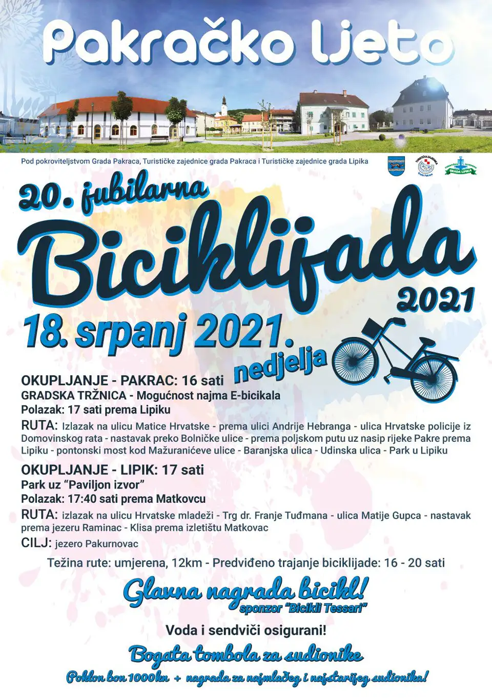 Pakrac biciklijada plakat
