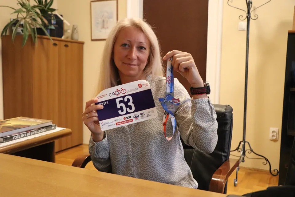 Fotografija uz članak „Brončana s Europskog prvenstva Biljana Vidrić na prijemu kod gradonačelnika Novinca“