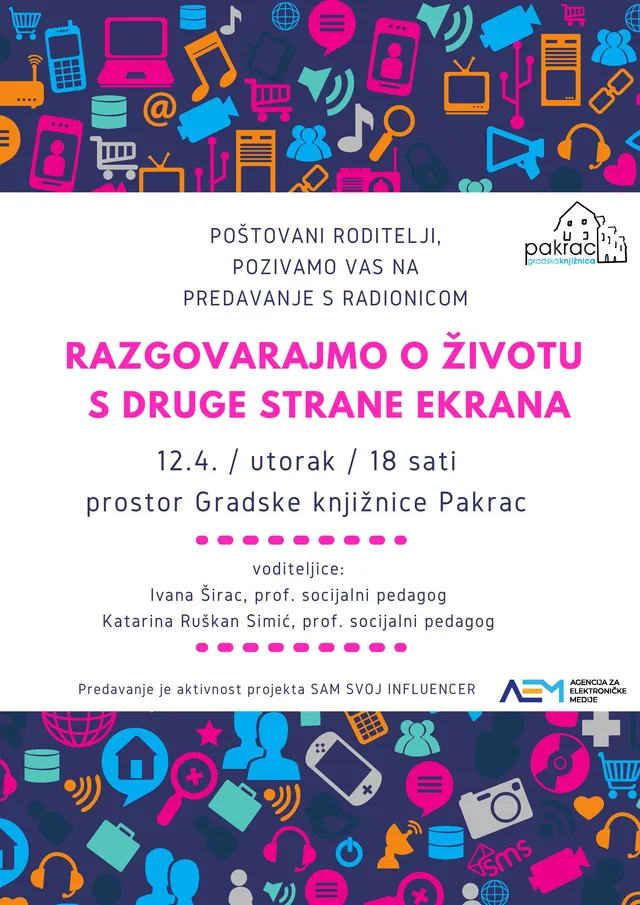 Sam svoj influencer prva radionica roditelji plakat page 001