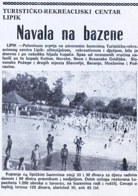 Fotografija uz članak „IZ ARHIVE „PAKRAČKOG VJESNIKA“ Turistički Lipik prije više od 45 godina“