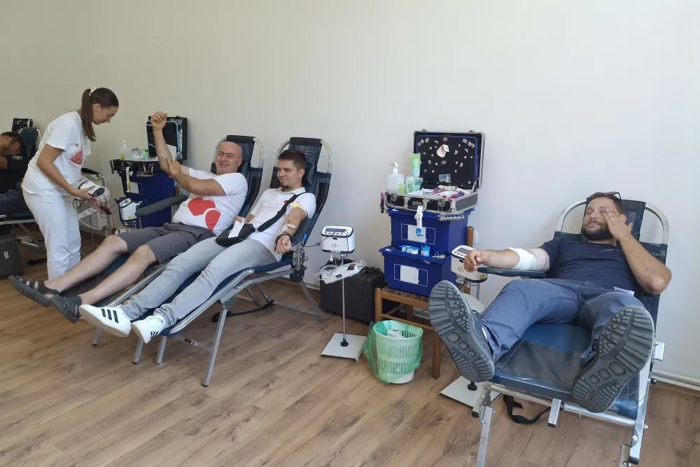Fotografija uz članak „GDCK PAKRAC Na trećoj ovogodišnjoj akciji prikupljeno 112 doza krvi“