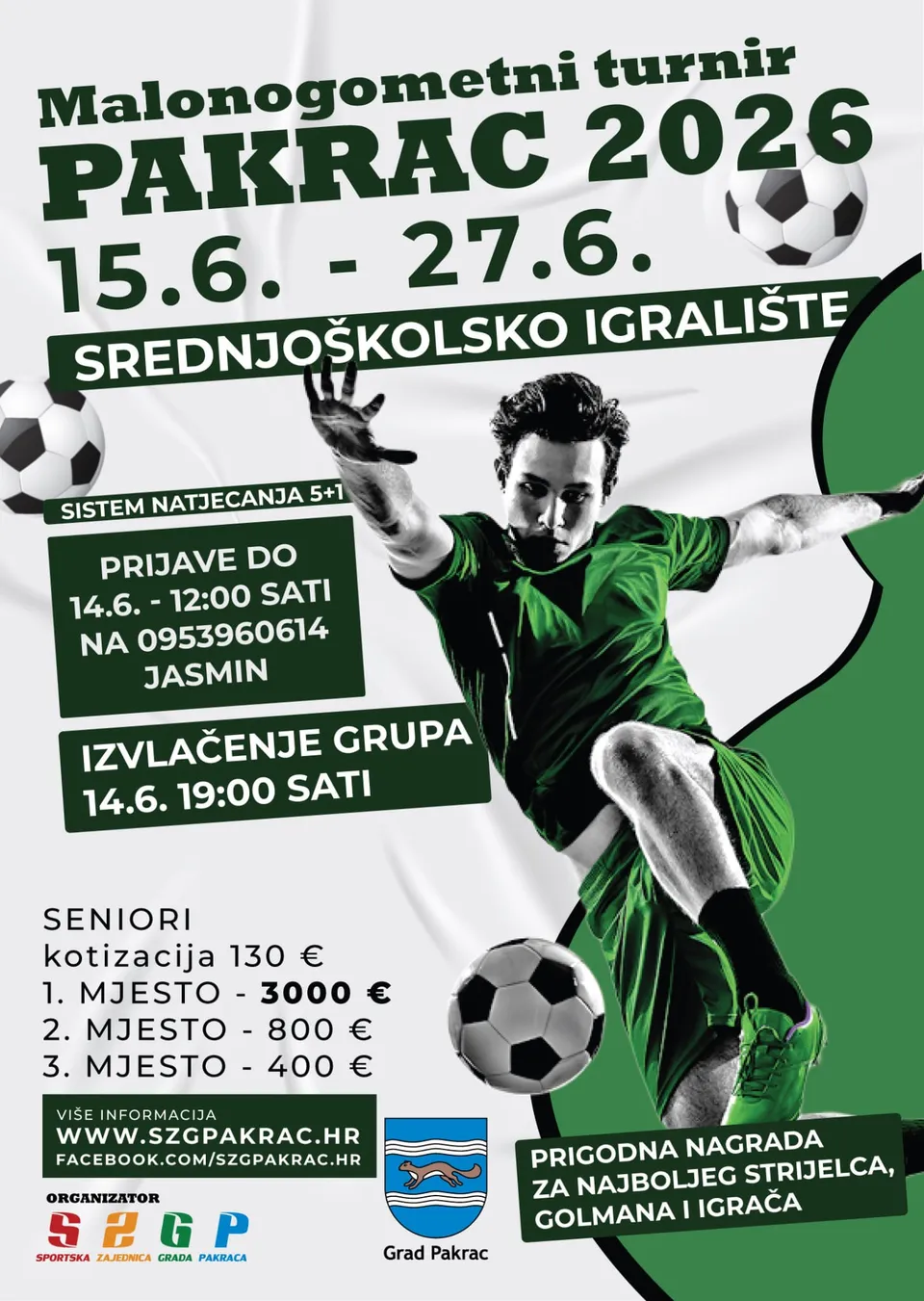 Fotografija uz članak „MALONOGOMETNI TURNIR „PAKRAC 2026“. Prijave do 14. lipnja“