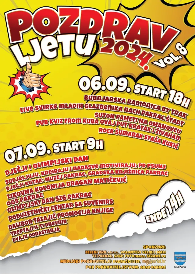 pozdrav ljetu 2024 plakat