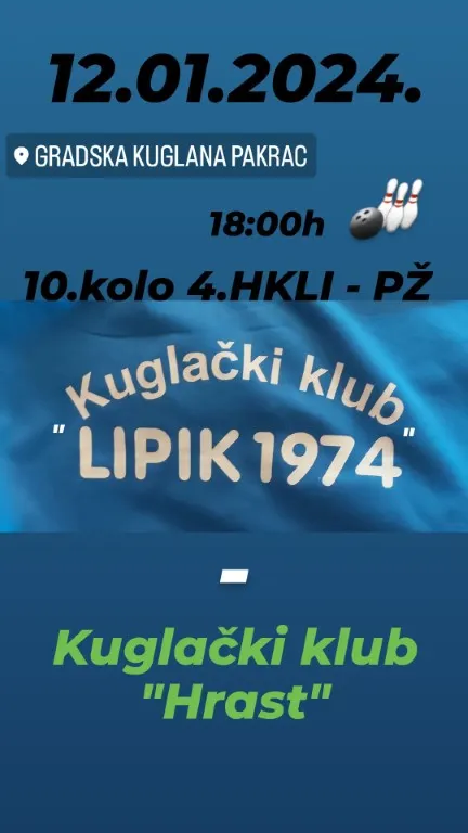 Fotografija uz članak „NASTAVAK KUGLAČKE SEZONE Danas u Pakracu derbi Lipika 1974 i Hrasta“