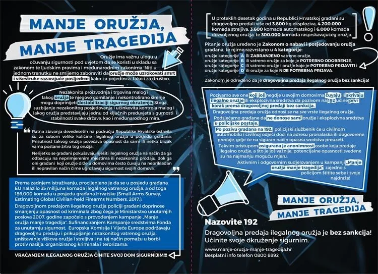 manje oruzja