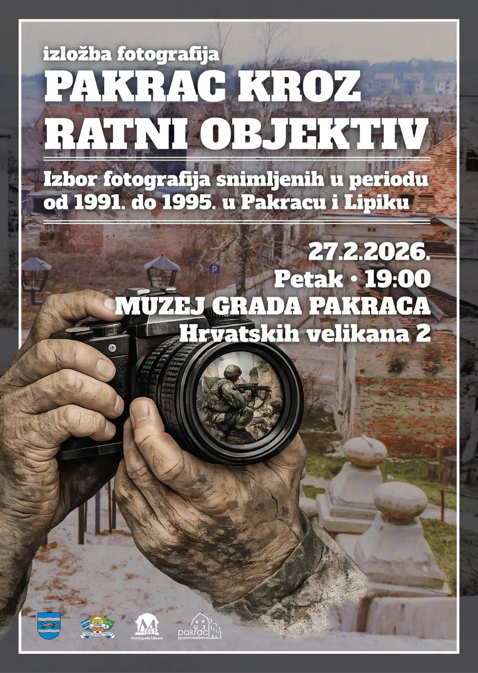 Fotografija uz članak „PAKRAC KROZ RATNI OBJEKTIV Izložba fotografija snimljenih u periodu od 1991. do 1995. u Pakracu i Lipiku“