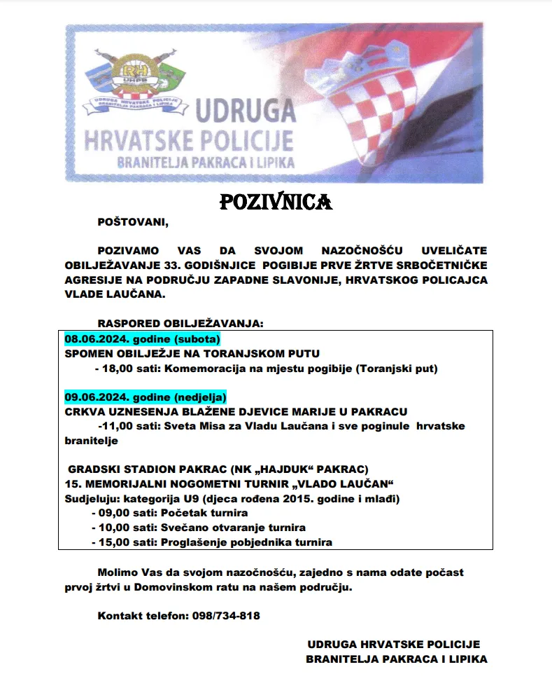 pozivnica vlado laucan