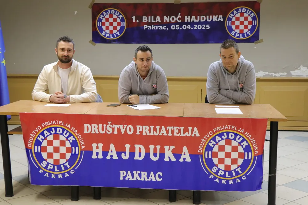 Fotografija uz članak „SKUPŠTINA DRUŠTVA PRIJATELJA HAJDUKA PAKRAC Glavna aktivnost Bila noć“