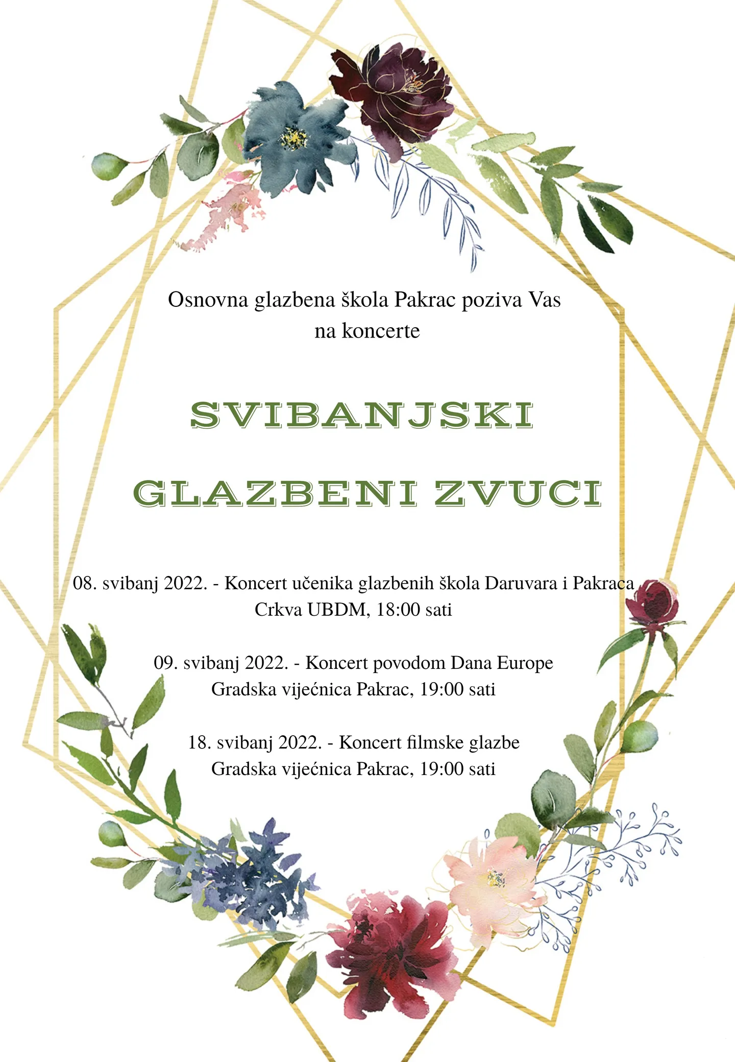 Svibanjski glazbeni zvuci