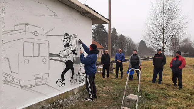 Fotografija uz članak „UDRUGA DJECE BRANITELJA PAKRAC-LIPIK Još jedan zid dobrodošlice Pakracu na poklon“