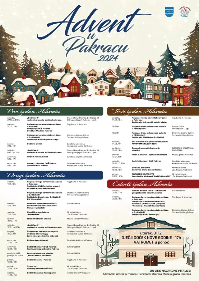 Advent u Pakracu 2024 plakat