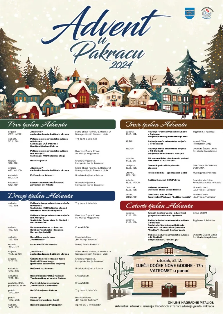 Advent u Pakracu 2024 plakat