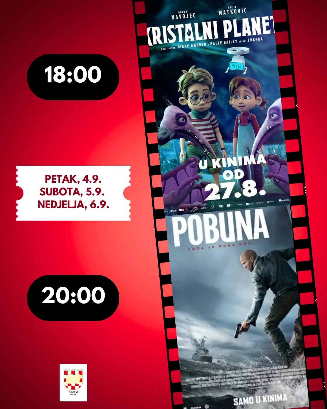 Fotografija uz članak „VIKEND FILMOVI U NAŠEM KINU "Kristalni planet" i "Pobuna"“