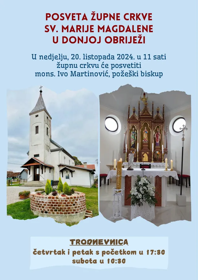 posveta crkve obrijez