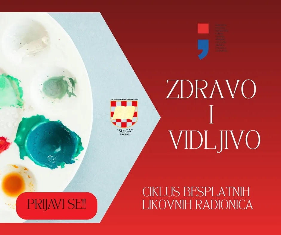 Fotografija uz članak „PROJEKT "ZDRAVO I VIDLJIVO" Poziv na besplatne likovne radionice“